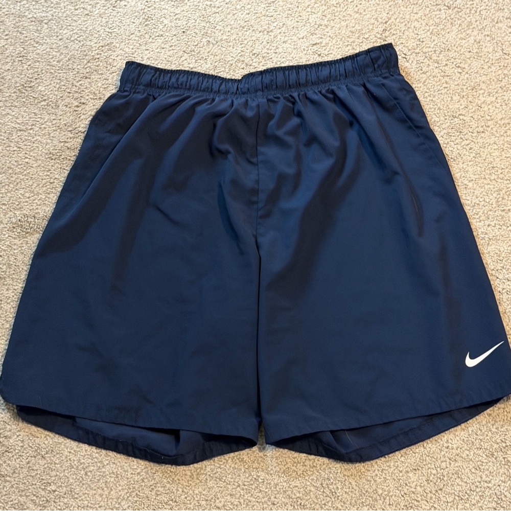 Nike Men's Navy Blue Athletic Shorts